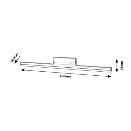 Rabalux - LED Rasvjeta za ogledalo u kupaonici LED/18W/230V 63 cm IP44