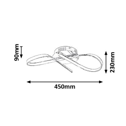 Rabalux - LED Stropna svjetiljka LED/20W/230V