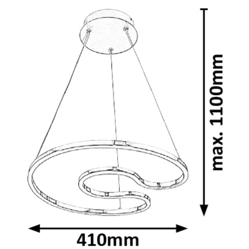 Rabalux - LED luster na sajli LED/30W/230V