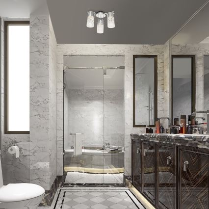 Rabalux - Kupaonsko stropno svjetlo 3xE14/40W/230V IP44 Ø 33,5 cm