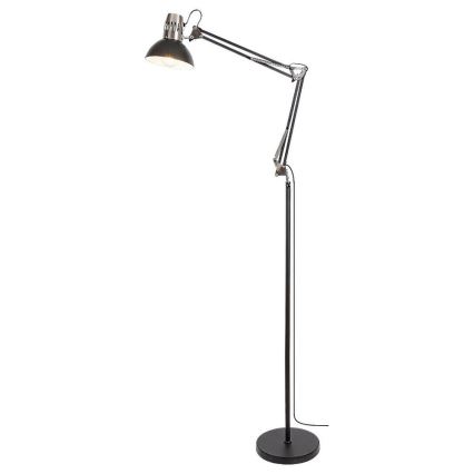 Rabalux - Podna lampa 1xE27/40W/230V crna/sjajni krom