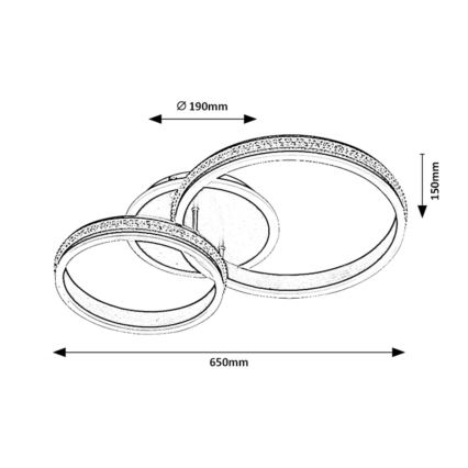Rabalux - LED Stropna svjetiljka LED/50W/230V