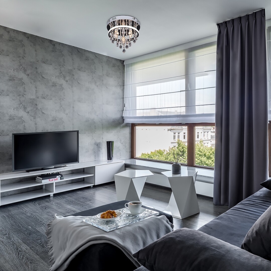 Rabalux - Kristalni nadgradni luster LED/20W/230V + 3xE14/40W Ø 30 cm