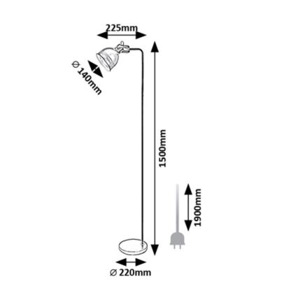 Rabalux - Stajaća lampa 1xE27/40W/230V bežičasta