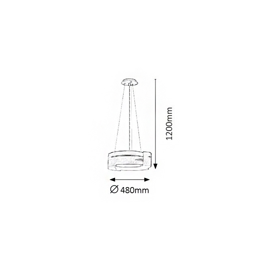 Rabalux 2245 - Luster BERBERA 3xE27/60W/230V bukva
