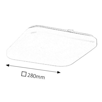 Rabalux - LED Stropna svjetiljka 1xLED/20W/230V 28x28 cm