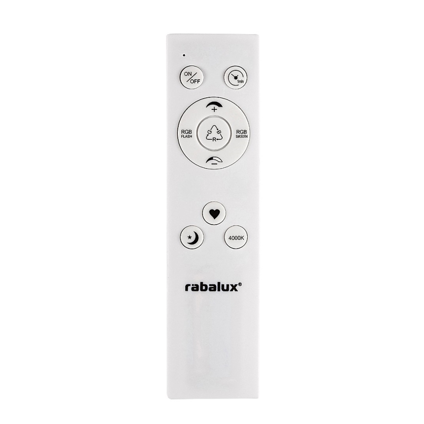 Rabalux - LED RGB prigušiva stropna svjetiljka LED/22W/230V Wi-Fi Tuya + daljinski upravljač Ø 41,5 cm