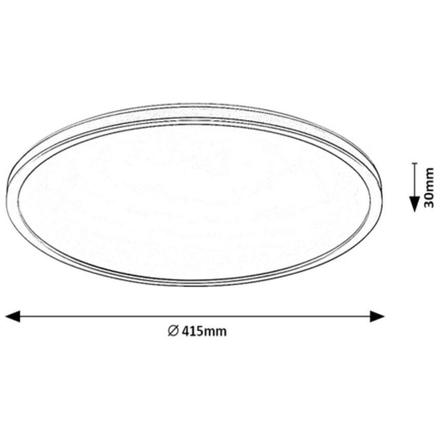 Rabalux - LED RGB prigušiva stropna svjetiljka LED/22W/230V Wi-Fi Tuya + daljinski upravljač Ø 41,5 cm
