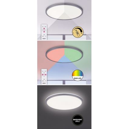 Rabalux - LED RGB Prigušiva stropna svjetiljka LED/22W/230V Wi-Fi Tuya + daljinski upravljač