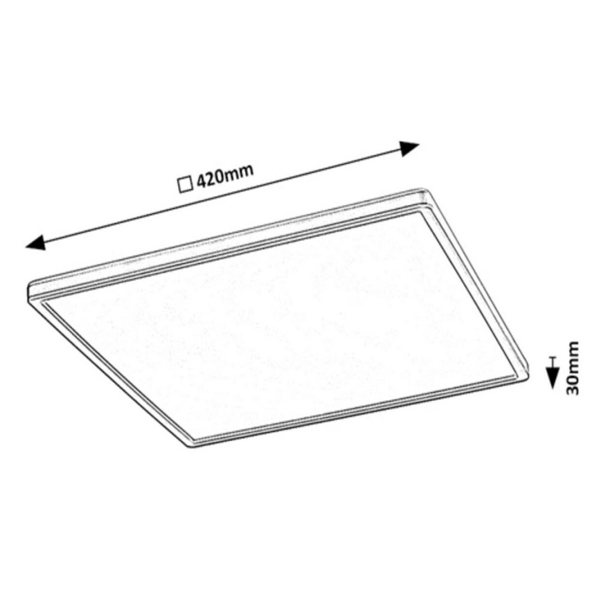 Rabalux - LED RGB Prigušiva stropna svjetiljka LED/22W/230V Wi-Fi Tuya + daljinski upravljač