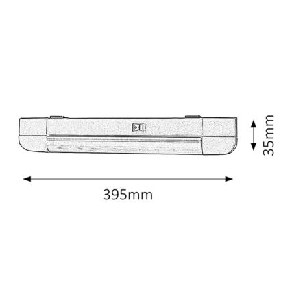 Rabalux - Podelementna svjetiljka 1xG13/10W/230V 39,5 cm