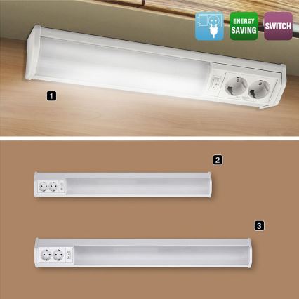 Rabalux - Podelementna svjetiljka s utičnicama G13/15W/230V