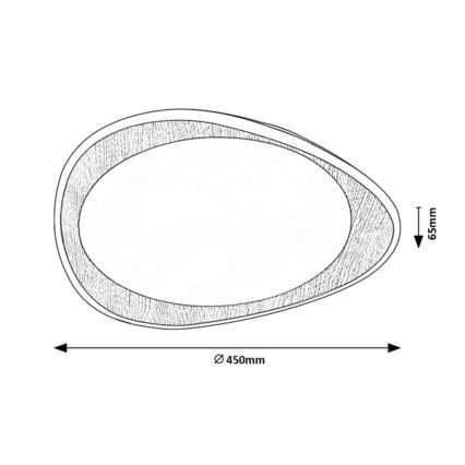 Rabalux - LED Stropna svjetiljka LED/24W/230V