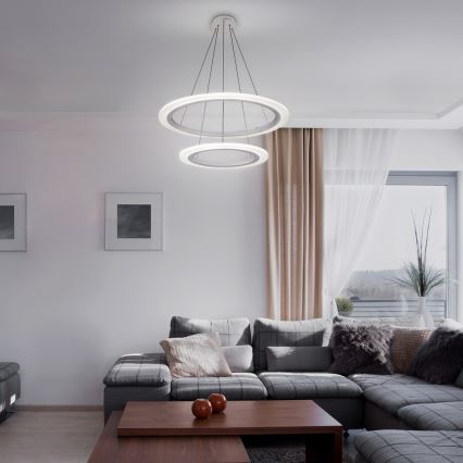 Rabalux 2429 - LED Luster ADRIENNE LED/62W/230V srebrna