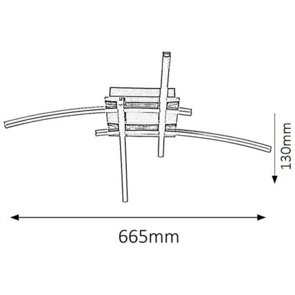 Rabalux - LED Stropna svjetiljka 4xLED/6W