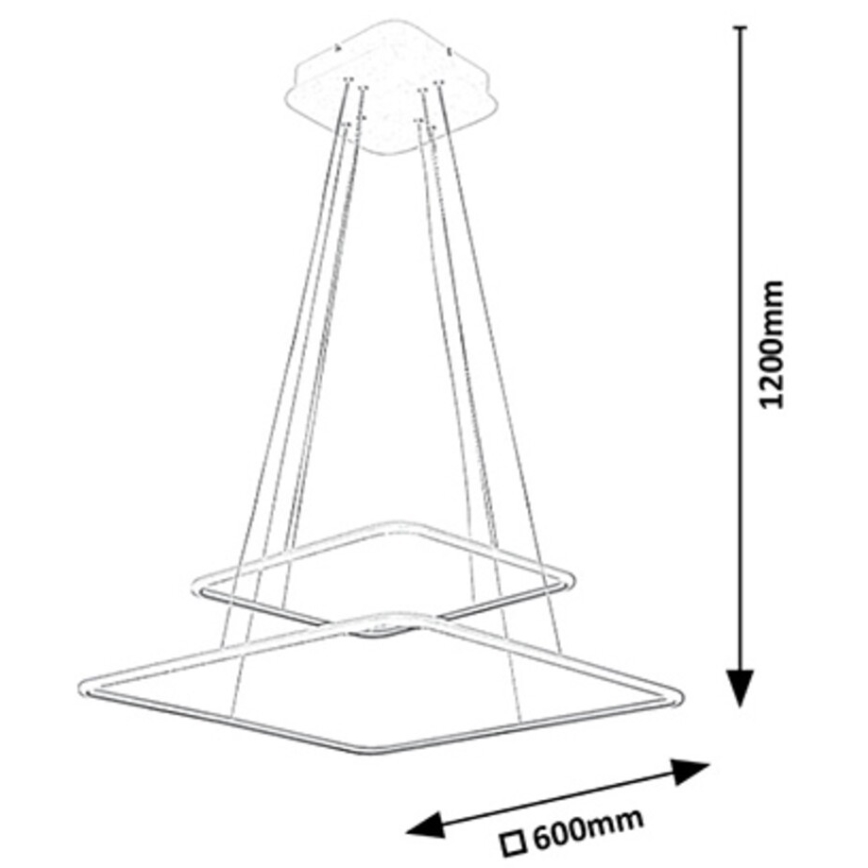 Rabalux - LED Luster LED/65W/230V bijela