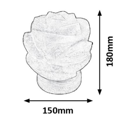 Rabalux - Solna lampa 1xE14/15W/230V akacija 3,5 kg