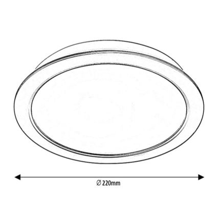 Rabalux - LED ugradbena svjetiljka LED/24W/230V promjer 22 cm