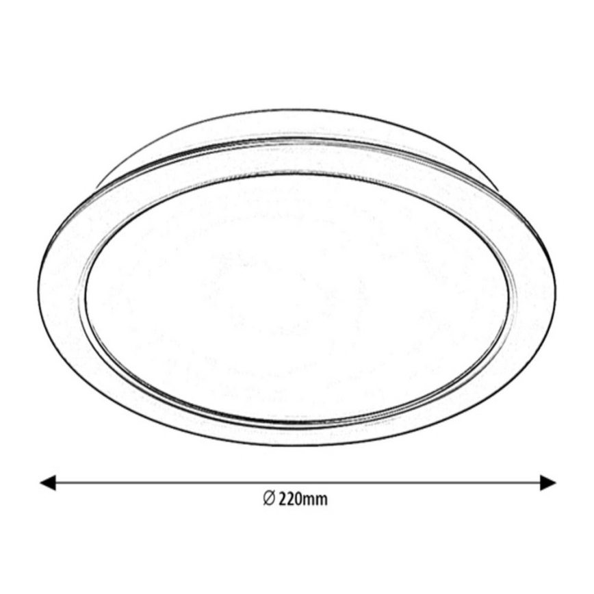 Rabalux - LED ugradbena svjetiljka LED/24W/230V promjer 22 cm