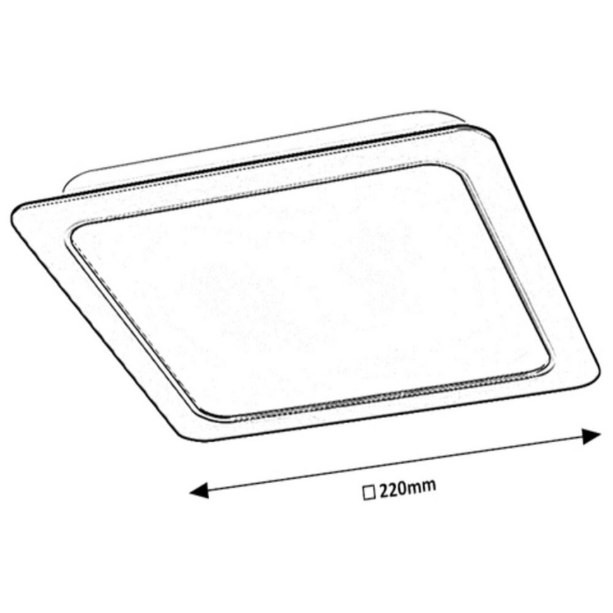 Rabalux - LED ugradbena svjetiljka LED/24W/230V 22x22 cm