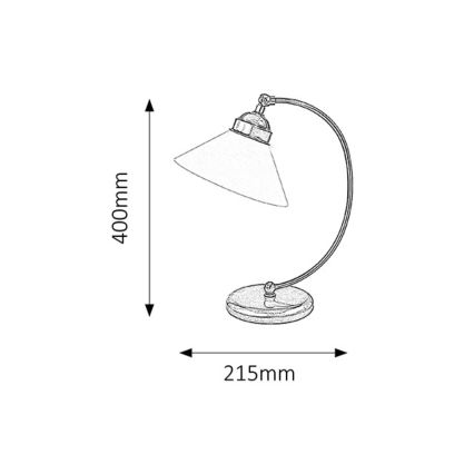 Rabalux - Stolna lampa 1xE27/60W/230V