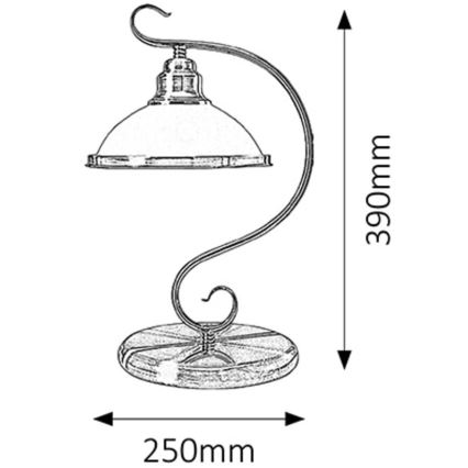 Rabalux - Stolna lampa 1xE27/60W/230V