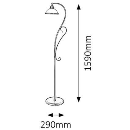 Rabalux - Podna lampa 1xE27/60W/230V