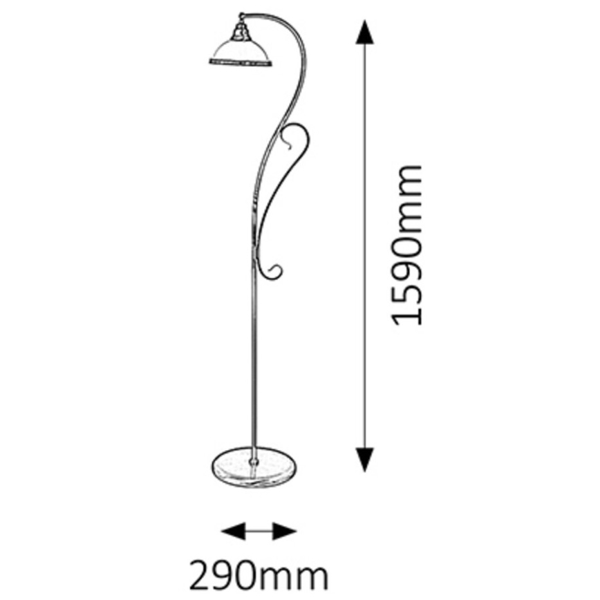 Rabalux - Podna lampa 1xE27/60W/230V
