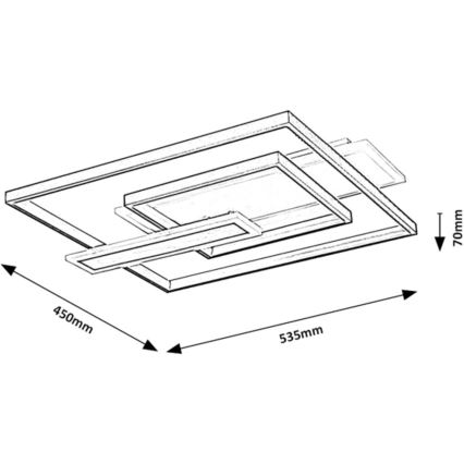 Rabalux - LED stropno svjetlo LED/50W/230V 43x53,5 cm