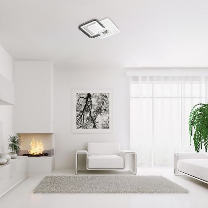 Rabalux - LED stropni luster s mogućnošću prigušivanja LED/48W/230V 3000K/4000K/6000K + s daljinskim upravljačem 49,5x49,5 cm