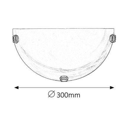 Rabalux - Zidna svjetiljka 1xE27/60W/230V alabastersko staklo