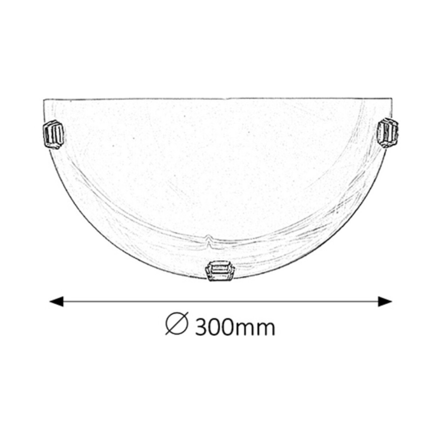 Rabalux - Zidna svjetiljka 1xE27/60W/230V alabastersko staklo