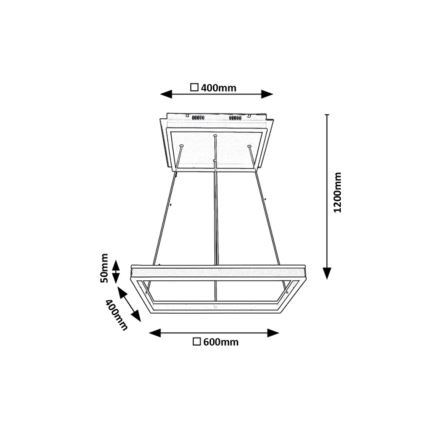 Rabalux - LED Luster na sajli LED/60W/230V