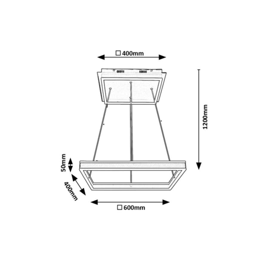Rabalux - LED luster na užetu LED/60W/230V