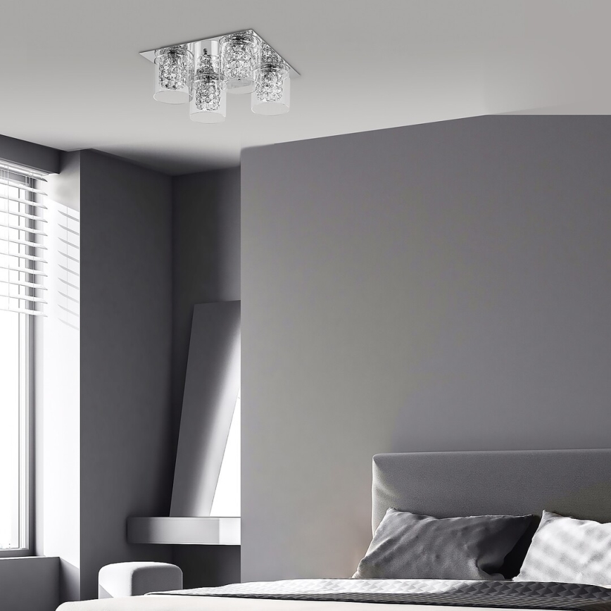 Rabalux - Kristalno stropno svjetlo 4xG9/40W/230V