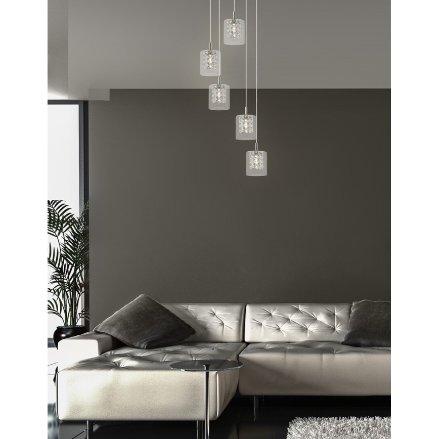 Rabalux - Kristalni luster na sajli 5xG9/40W/230V