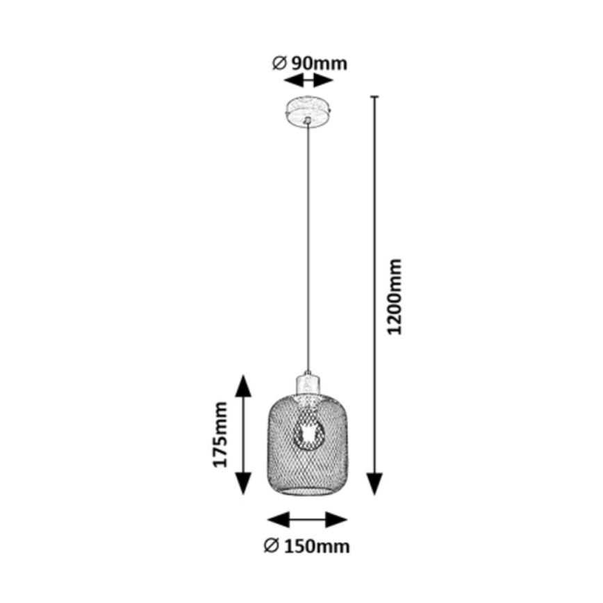 Rabalux - Luster na sajli 1xE27/60W/230V