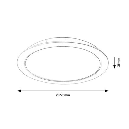 Rabalux - LED Ugradbena svjetiljka LED/24W/230V pr. 22 cm