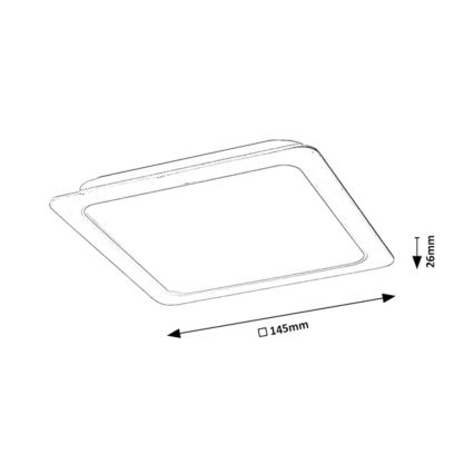 Rabalux - LED  Ugradbena svjetiljka LED/12W/230V 14,5x14,5 cm
