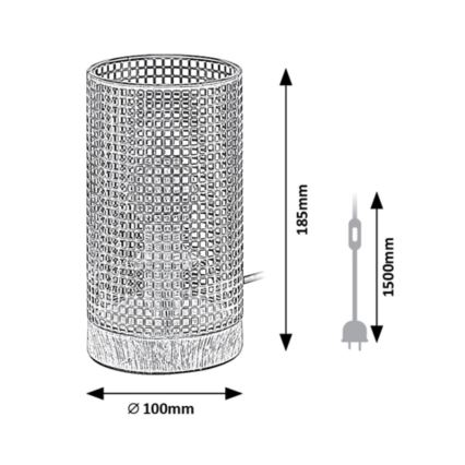 Rabalux - Stolna lampa 1xE14/25W/230V bukva