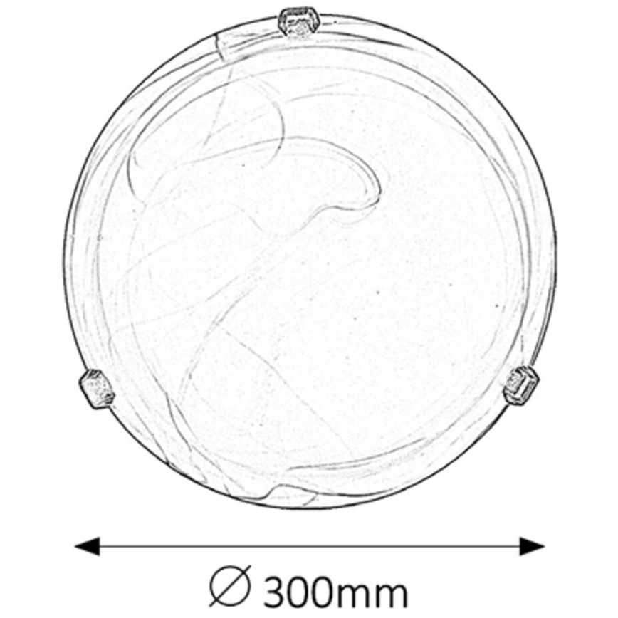 Rabalux - Stropna svjetiljka 1xE27/60W/230V alabastreno staklo