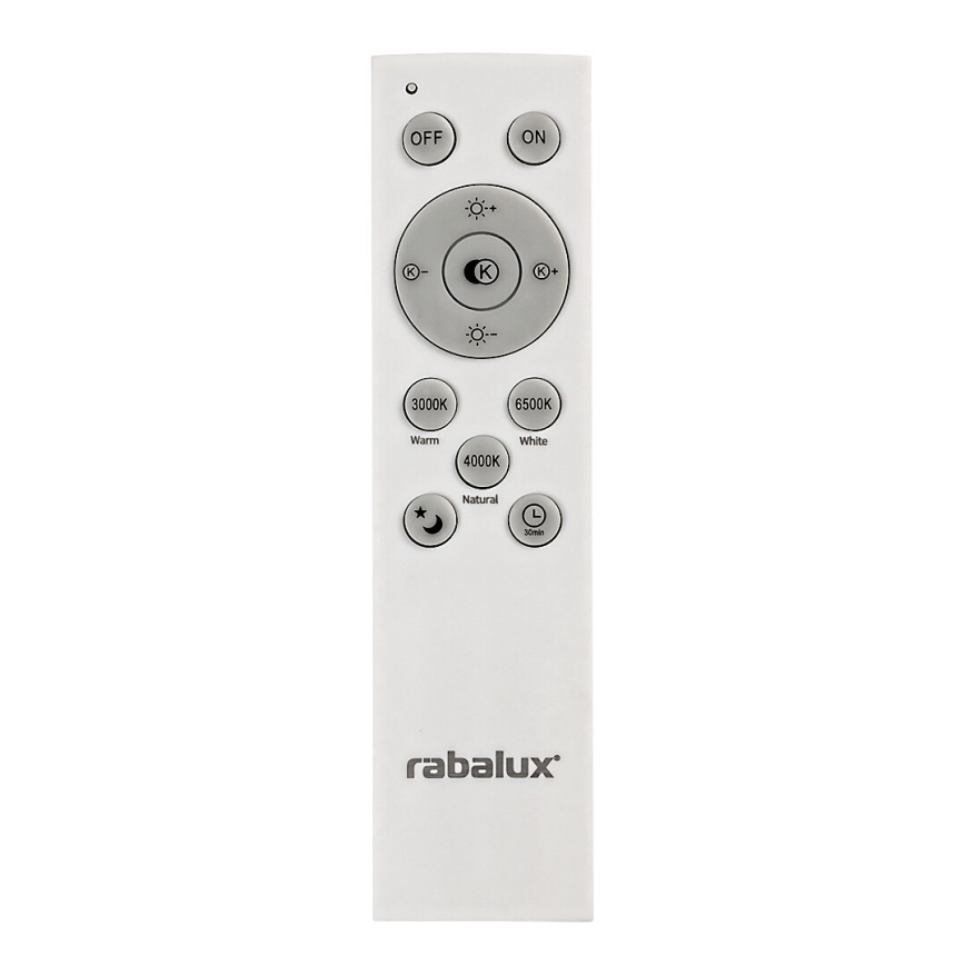Rabalux - LED Prigušiva stropna svjetiljka LED/72W/230V 3000-6500K + daljinski upravljač