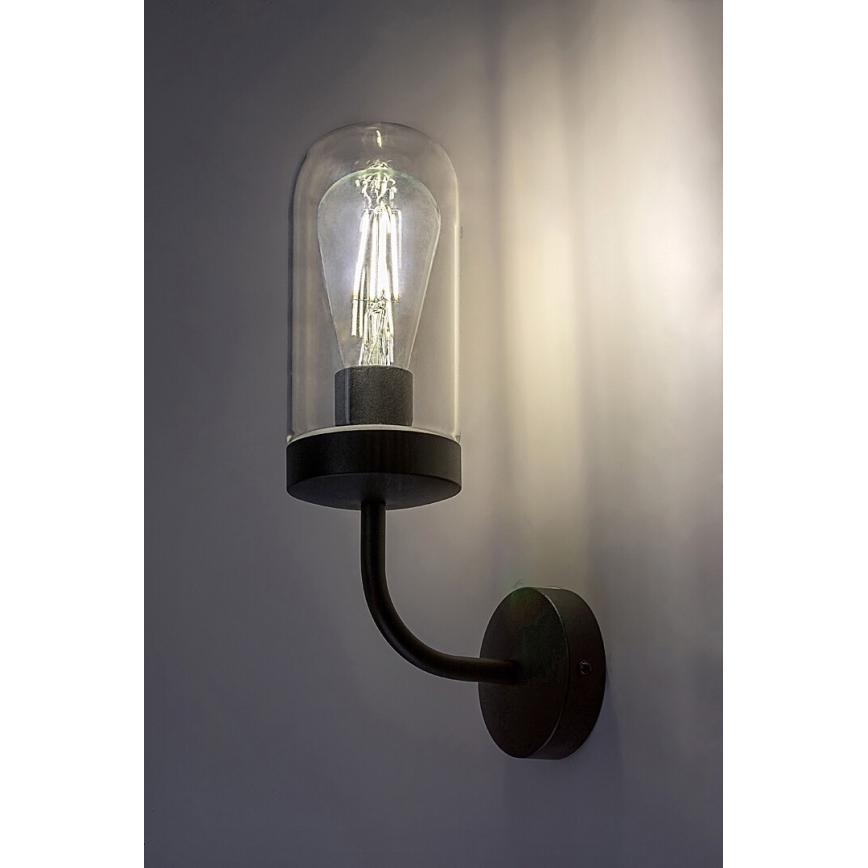 Rabalux - Zidna kupaonska svjetiljka 1xE27/60W/230V IP44 crna