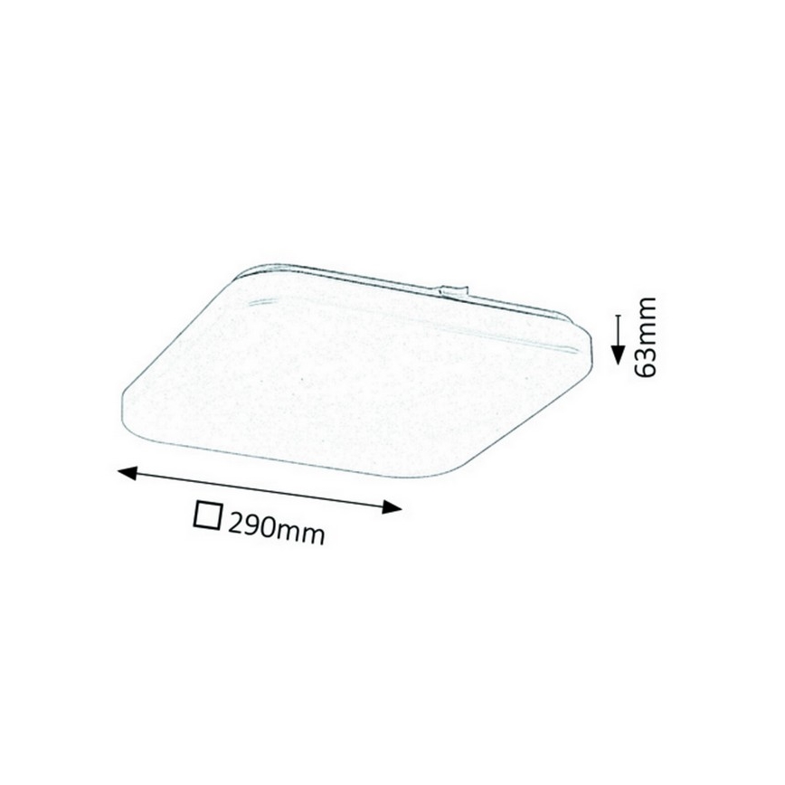 Rabalux - LED stropna svjetiljka LED/20W/230V 29x29 cm