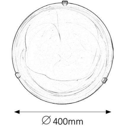 Rabalux - Stropna svjetiljka 2xE27/60W/230V alabastreno staklo