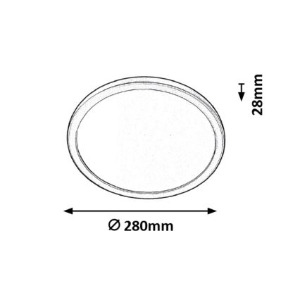 Rabalux - LED Stropna svjetiljka za kupaonicu LED/15W/230V IP44