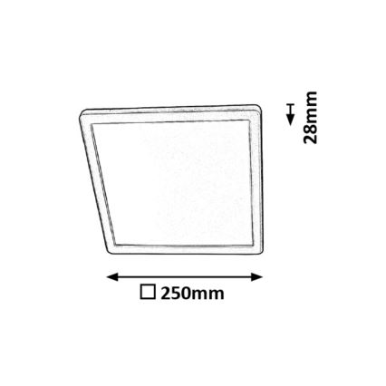 Rabalux - LED Stropna svjetiljka za kupaonicu LED/15W/230V IP44