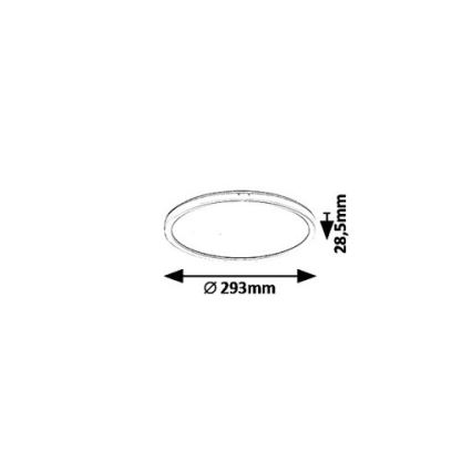 LED Stropna svjetiljka LED/18W/230V