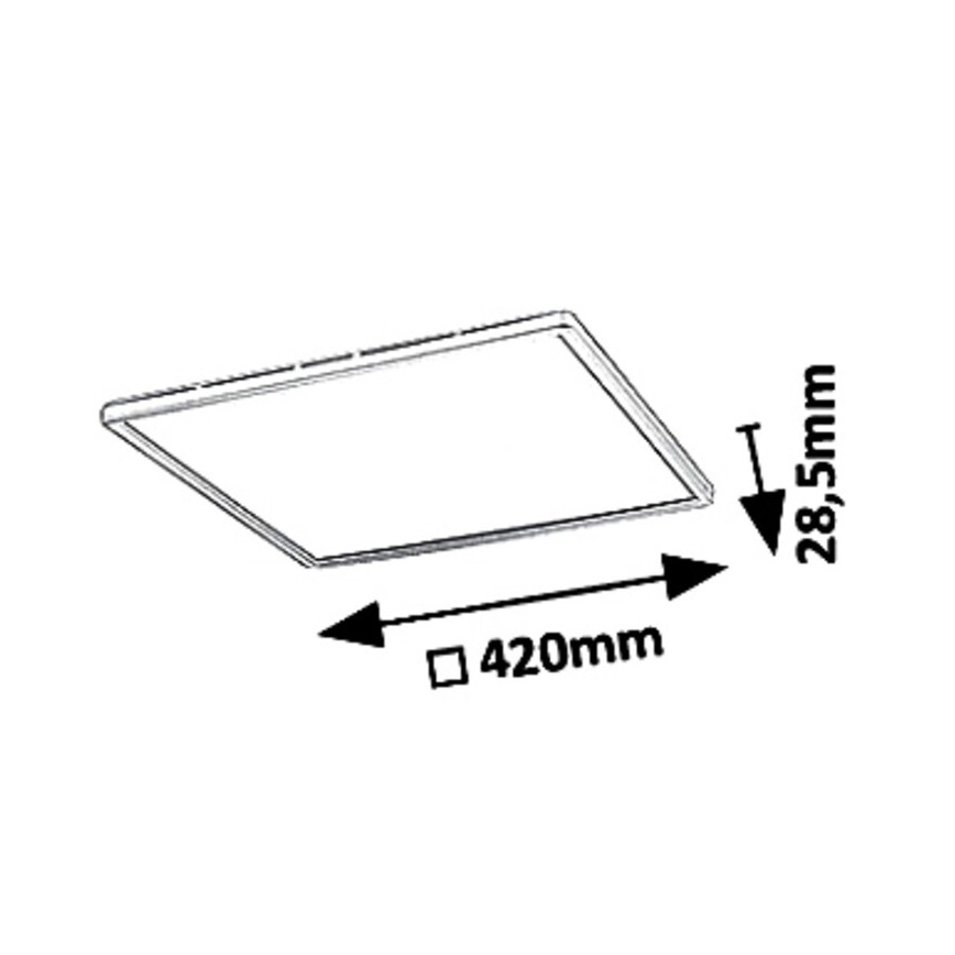 LED Prigušiva stropna svjetiljka LED/22W/230V