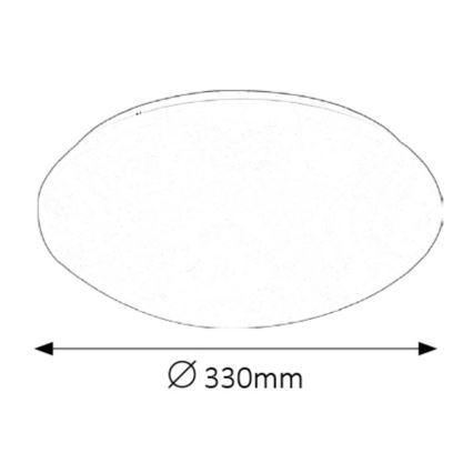 Rabalux - LED Stropna svjetiljka za kupaonicu LED/18W/230V IP44